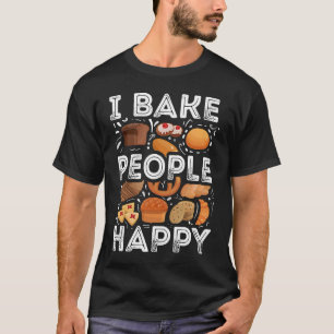Camiseta Eu Assar Pessoas Feliz Fazendo Cota Bake Baker Cut
