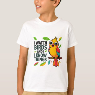 Camiseta Eu assisto pássaros e sei coisas - Pássaro Engraça