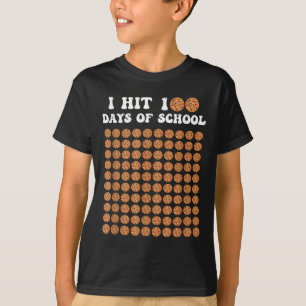 Camiseta Eu Atingi 100 Dias De Pizza Escolar 100º Dia Da Es