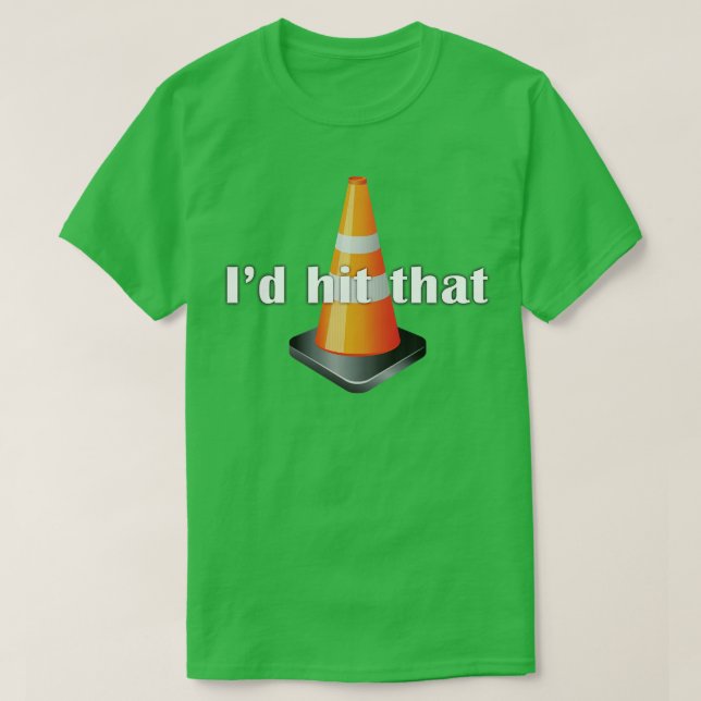 Camiseta Eu Atingi Que Tráfego Laranja Cone Engraçado Má Co (Frente do Design)