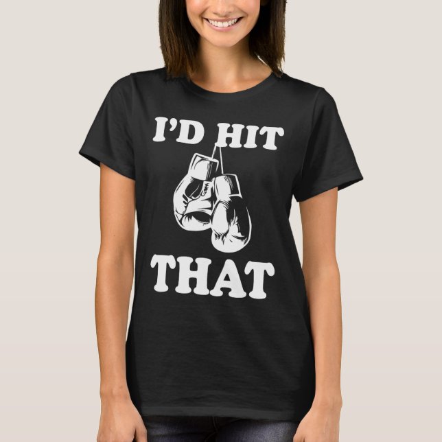 Camiseta Eu atingiria aquele sarcasmo de boxing humorístico (Frente)