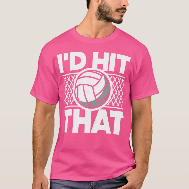 Camiseta Eu Atingiria Aquele Voleibol Engraçado (Frente)
