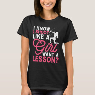 Camiseta Eu Atire Como Uma Arqueira Empoderada Feminina