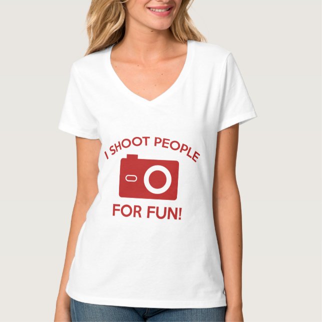 Camiseta Eu Atirei Pessoas De Divertimento (Frente)