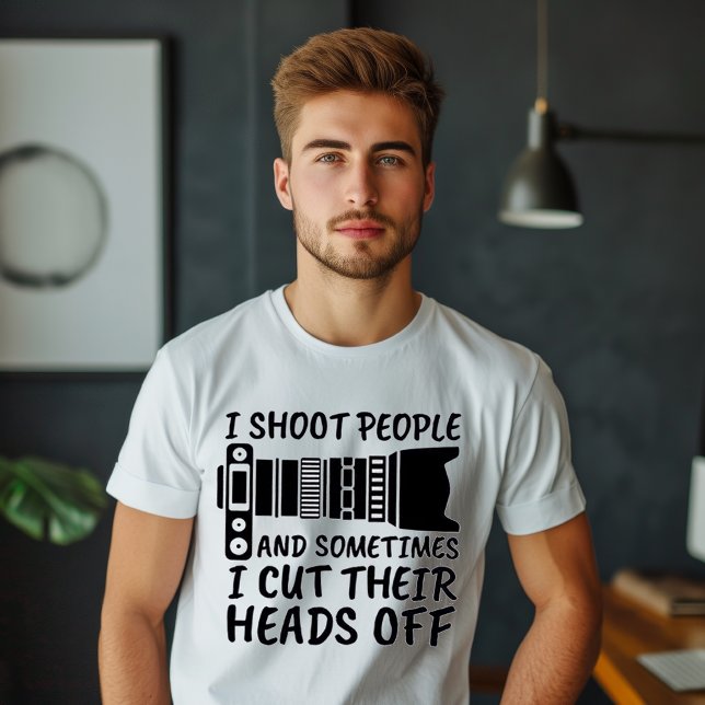 Camiseta Eu Atiro em Pessoas (Criador carregado)