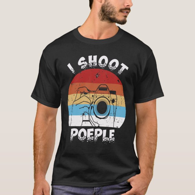 Camiseta Eu Atiro Pessoas-câmera (Frente)