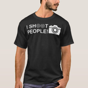 Camiseta Eu Atiro Pessoas Fotógrafo Engraçado Câmera Fotogr