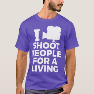 Camiseta Eu Atiro Pessoas Para Um Cineasta Engraçado De Vid