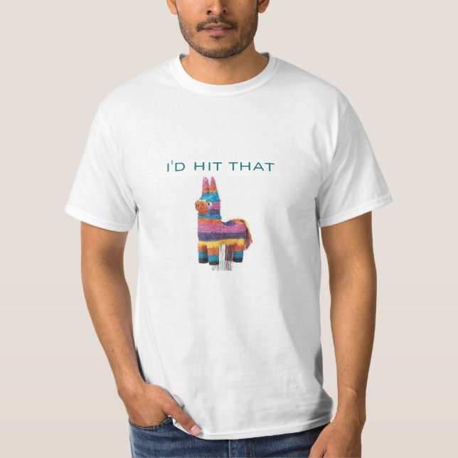 Camiseta Eu batia naquela pinata engraçada (Frente)