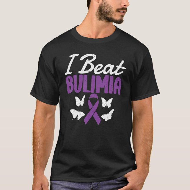 Camiseta Eu Bato Na Bulimia Porque Sou Uma Mulher Forte Na  (Frente)