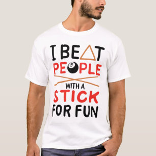Camiseta Eu Bato Pessoas Com Um Pau Para Piscina De Esporte