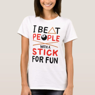 Camiseta Eu Bato Pessoas Com Um Pau Para Piscina De Esporte