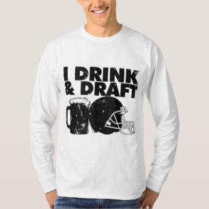 Camiseta Eu bebo e rascunho fantasia divertida