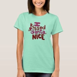 Camiseta eu beijei o papai noel T.