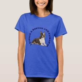 Camiseta Eu beijei um Boston Terrier
