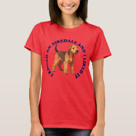 Camiseta Eu beijei um cachorrinho Airedale