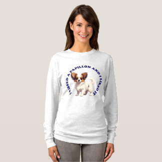 Camiseta Eu Beijei um cachorrinho Papillon