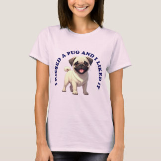 Camiseta Eu Beijei um Filhote de Pug