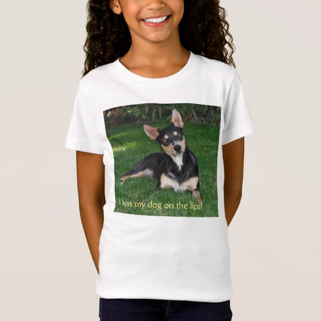 Camiseta Eu beijo meu cão nos lábios! (Frente)