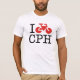 Camiseta Eu Bike o t-shirt de Copenhaga (Frente)