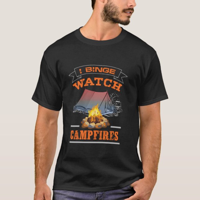 Camiseta Eu Binge Observar Homens Mulheres Meninas Engraçad (Frente)