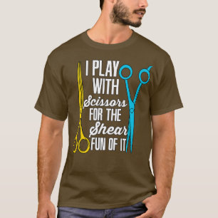 Camiseta Eu Brinco com a tesoura barber