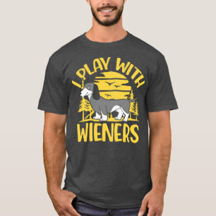 Camiseta Eu Brinco Com O Wieners Engraçados.