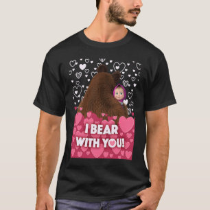 Camiseta Eu brinco com você Masha e o Urso