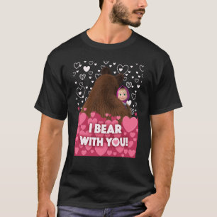 Camiseta Eu brinco com você Masha e o Urso