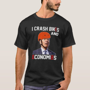 Camiseta Eu Caí Bikes E Economias Joe Biden Caindo Fora
