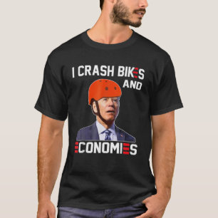 Camiseta Eu Caí Bikes E Economias Joe Biden Caindo Fora