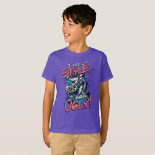 Camiseta Eu Caio Com Estilo Você Apenas Cai Feio Skate