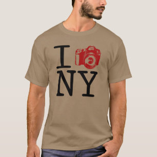 Camiseta Eu came New York/mim disparo no t-shirt da