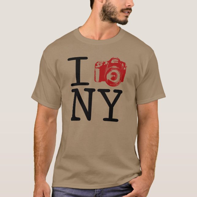 Camiseta Eu came New York/mim disparo no t-shirt da (Frente)