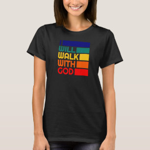 Camiseta Eu Caminharei Com Deus Batismo Poderoso Cristo Ver