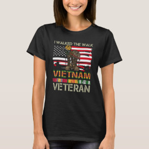 Camiseta Eu Caminhei A Caminhada Veteranos Vietnamitas Band