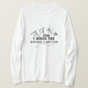 Camiseta eu caminhei no Grand Canyon engraçado caminhando
