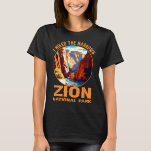 Camiseta Eu Caminhei Os Estreitos Parque Nacional Zion Aven