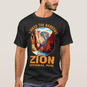 Camiseta Eu Caminhei Os Narrows Zion Parque Nacional Aventu