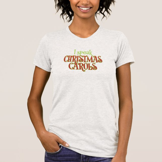 Camiseta Eu Canto Canções de Natal (Frente)
