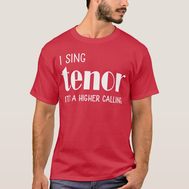 Camiseta Eu canto É um Presente de Cantor Vocal de Chamada  (Frente)