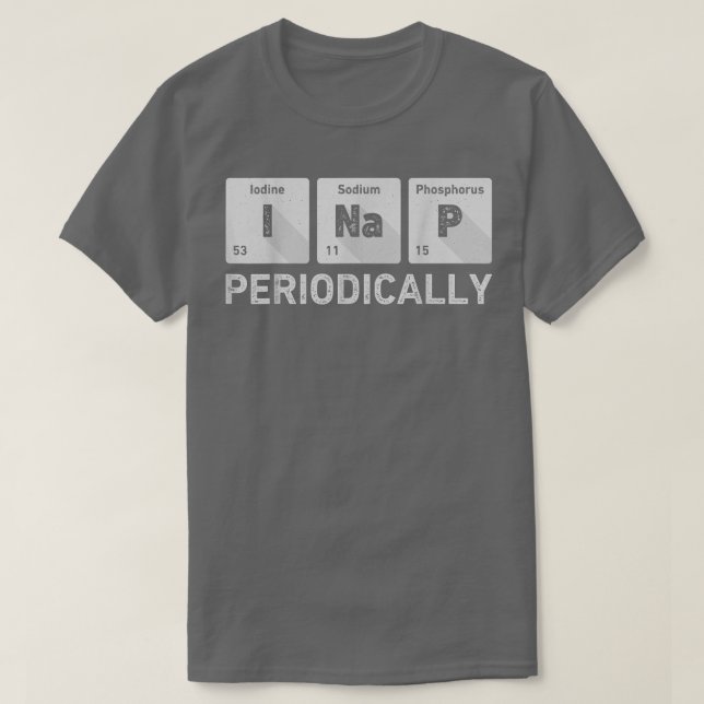 Camiseta Eu Canto Periodicamente A Ciência Química Engraçad (Frente do Design)