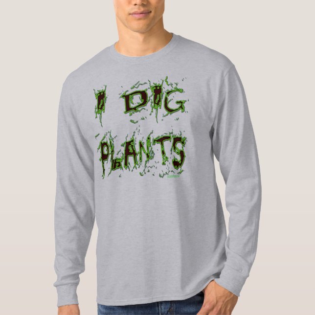 Camiseta Eu Canto Plantas Engraçadas Slogan De Jardineiro (Frente)