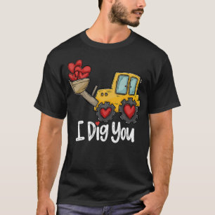 Camiseta Eu Cavoco Você Trator Construção Coração Amoroso D
