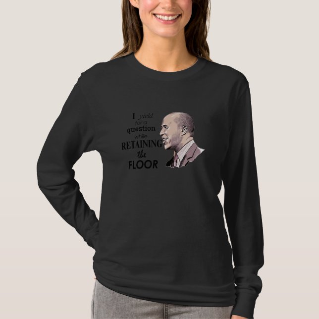 Camiseta Eu Cederei Para Uma Pergunta Booker Obstrução Quo (Frente)