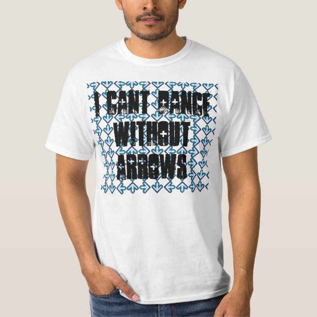Camiseta Eu chanfro a dança sem setas (Frente)