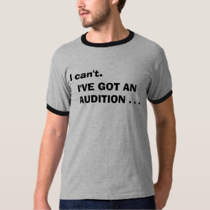 Camiseta Eu chanfro. I've obteve um t-shirt da audição