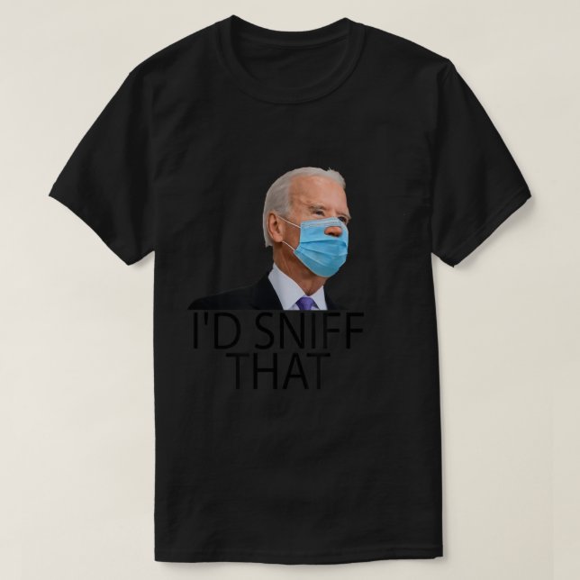 Camiseta Eu cheiraria o Anti Joe Biden Parody.png (Frente do Design)