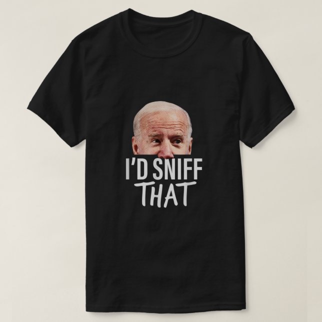 Camiseta Eu Cheirava O Anti Joe Biden Tshirt Engraçado Paro (Frente do Design)