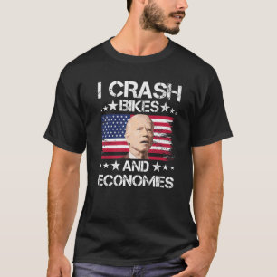Camiseta Eu Choco Bikes E Economias Engraçado Joe Biden